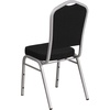 image:imageFlash Furniture HERCULES Series Crown Back Stacking Banquet Chair in Navy Blue Dot Patterned Fabric  Gold Vein FrameBlack FabricSilver Frame