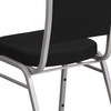 image:imageFlash Furniture HERCULES Series Crown Back Stacking Banquet Chair in Navy Blue Dot Patterned Fabric  Gold Vein FrameBlack FabricSilver Frame