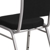 image:imageFlash Furniture HERCULES Series Crown Back Stacking Banquet Chair in Navy Blue Dot Patterned Fabric  Gold Vein FrameBlack FabricSilver Frame