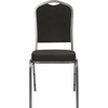 image:imageFlash Furniture HERCULES Series Crown Back Stacking Banquet Chair in Navy Blue Dot Patterned Fabric  Gold Vein FrameBlack FabricSilver Vein Frame