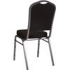 image:imageFlash Furniture HERCULES Series Crown Back Stacking Banquet Chair in Navy Blue Dot Patterned Fabric  Gold Vein FrameBlack FabricSilver Vein Frame