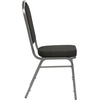image:imageFlash Furniture HERCULES Series Crown Back Stacking Banquet Chair in Navy Blue Dot Patterned Fabric  Gold Vein FrameBlack FabricSilver Vein Frame