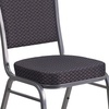 image:imageFlash Furniture HERCULES Series Crown Back Stacking Banquet Chair in Navy Blue Dot Patterned Fabric  Gold Vein FrameBlack Patterned FabricSilver Vein Frame