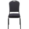 image:imageFlash Furniture HERCULES Series Crown Back Stacking Banquet Chair in Navy Blue Dot Patterned Fabric  Gold Vein FrameBlack Patterned FabricSilver Vein Frame
