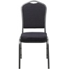 image:imageFlash Furniture HERCULES Series Crown Back Stacking Banquet Chair in Navy Blue Dot Patterned Fabric  Gold Vein FrameBlack Patterned FabricSilver Vein Frame