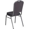 image:imageFlash Furniture HERCULES Series Crown Back Stacking Banquet Chair in Navy Blue Dot Patterned Fabric  Gold Vein FrameBlack Patterned FabricSilver Vein Frame