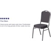 image:imageFlash Furniture HERCULES Series Crown Back Stacking Banquet Chair in Navy Blue Dot Patterned Fabric  Gold Vein FrameBlack Patterned FabricSilver Vein Frame
