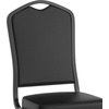 image:imageFlash Furniture HERCULES Series Crown Back Stacking Banquet Chair in Navy Blue Dot Patterned Fabric  Gold Vein FrameBlack VinylBlack Frame