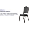 image:imageFlash Furniture HERCULES Series Crown Back Stacking Banquet Chair in Navy Blue Dot Patterned Fabric  Gold Vein FrameBlack VinylGold Vein Frame