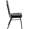 image:imageFlash Furniture HERCULES Series Crown Back Stacking Banquet Chair in Navy Blue Dot Patterned Fabric  Gold Vein FrameBlack VinylGold Vein Frame