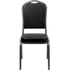 image:imageFlash Furniture HERCULES Series Crown Back Stacking Banquet Chair in Navy Blue Dot Patterned Fabric  Gold Vein FrameBlack VinylSilver Vein Frame