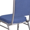image:imageFlash Furniture HERCULES Series Crown Back Stacking Banquet Chair in Navy Blue Dot Patterned Fabric  Gold Vein FrameBlue FabricSilver Frame