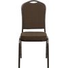 image:imageFlash Furniture HERCULES Series Crown Back Stacking Banquet Chair in Navy Blue Dot Patterned Fabric  Gold Vein FrameBrown Patterned FabricCopper Vein Frame