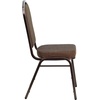 image:imageFlash Furniture HERCULES Series Crown Back Stacking Banquet Chair in Navy Blue Dot Patterned Fabric  Gold Vein FrameBrown Patterned FabricCopper Vein Frame