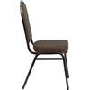 image:imageFlash Furniture HERCULES Series Crown Back Stacking Banquet Chair in Navy Blue Dot Patterned Fabric  Gold Vein FrameBrown Patterned FabricCopper Vein Frame