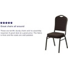 image:imageFlash Furniture HERCULES Series Crown Back Stacking Banquet Chair in Navy Blue Dot Patterned Fabric  Gold Vein FrameBrown Patterned FabricGold Vein Frame