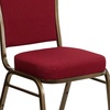 image:imageFlash Furniture HERCULES Series Crown Back Stacking Banquet Chair in Navy Blue Dot Patterned Fabric  Gold Vein FrameBurgundy FabricGold Vein Frame