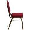 image:imageFlash Furniture HERCULES Series Crown Back Stacking Banquet Chair in Navy Blue Dot Patterned Fabric  Gold Vein FrameBurgundy FabricGold Vein Frame