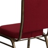 image:imageFlash Furniture HERCULES Series Crown Back Stacking Banquet Chair in Navy Blue Dot Patterned Fabric  Gold Vein FrameBurgundy FabricGold Vein Frame