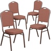 image:imageFlash Furniture HERCULES Series Crown Back Stacking Banquet Chair in Navy Blue Dot Patterned Fabric  Gold Vein FrameBurgundy FabricSilver Vein Frame
