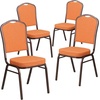 image:imageFlash Furniture HERCULES Series Crown Back Stacking Banquet Chair in Navy Blue Dot Patterned Fabric  Gold Vein FrameBurgundy FabricSilver Vein Frame