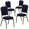 image:imageFlash Furniture HERCULES Series Crown Back Stacking Banquet Chair in Navy Blue Dot Patterned Fabric  Gold Vein FrameBurgundy FabricSilver Vein Frame
