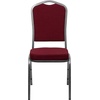 image:imageFlash Furniture HERCULES Series Crown Back Stacking Banquet Chair in Navy Blue Dot Patterned Fabric  Gold Vein FrameBurgundy FabricSilver Vein Frame
