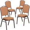 image:imageFlash Furniture HERCULES Series Crown Back Stacking Banquet Chair in Navy Blue Dot Patterned Fabric  Gold Vein FrameBurgundy FabricSilver Vein Frame