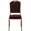 image:imageFlash Furniture HERCULES Series Crown Back Stacking Banquet Chair in Navy Blue Dot Patterned Fabric  Gold Vein FrameBurgundy Patterned FabricGold Frame