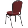image:imageFlash Furniture HERCULES Series Crown Back Stacking Banquet Chair in Navy Blue Dot Patterned Fabric  Gold Vein FrameBurgundy Patterned FabricSilver Vein Frame