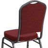 image:imageFlash Furniture HERCULES Series Crown Back Stacking Banquet Chair in Navy Blue Dot Patterned Fabric  Gold Vein FrameBurgundy Patterned FabricSilver Vein Frame