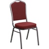 image:imageFlash Furniture HERCULES Series Crown Back Stacking Banquet Chair in Navy Blue Dot Patterned Fabric  Gold Vein FrameBurgundy Patterned FabricSilver Vein Frame