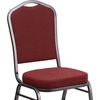 image:imageFlash Furniture HERCULES Series Crown Back Stacking Banquet Chair in Navy Blue Dot Patterned Fabric  Gold Vein FrameBurgundy Patterned FabricSilver Vein Frame