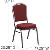image:imageFlash Furniture HERCULES Series Crown Back Stacking Banquet Chair in Navy Blue Dot Patterned Fabric  Gold Vein FrameBurgundy Patterned FabricSilver Vein Frame