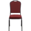 image:imageFlash Furniture HERCULES Series Crown Back Stacking Banquet Chair in Navy Blue Dot Patterned Fabric  Gold Vein FrameBurgundy Patterned FabricSilver Vein Frame