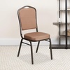 image:imageFlash Furniture HERCULES Series Crown Back Stacking Banquet Chair in Navy Blue Dot Patterned Fabric  Gold Vein FrameGold Diamond Patterned FabricGold Vein Frame