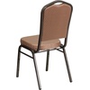 image:imageFlash Furniture HERCULES Series Crown Back Stacking Banquet Chair in Navy Blue Dot Patterned Fabric  Gold Vein FrameGold Diamond Patterned FabricGold Vein Frame