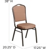 image:imageFlash Furniture HERCULES Series Crown Back Stacking Banquet Chair in Navy Blue Dot Patterned Fabric  Gold Vein FrameGold Diamond Patterned FabricGold Vein Frame