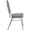 image:imageFlash Furniture HERCULES Series Crown Back Stacking Banquet Chair in Navy Blue Dot Patterned Fabric  Gold Vein FrameGray Dot FabricSilver Frame