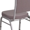 image:imageFlash Furniture HERCULES Series Crown Back Stacking Banquet Chair in Navy Blue Dot Patterned Fabric  Gold Vein FrameGray Dot FabricSilver Frame