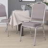 image:imageFlash Furniture HERCULES Series Crown Back Stacking Banquet Chair in Navy Blue Dot Patterned Fabric  Gold Vein FrameGray Dot FabricSilver Frame