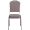 image:imageFlash Furniture HERCULES Series Crown Back Stacking Banquet Chair in Navy Blue Dot Patterned Fabric  Gold Vein FrameGray Dot FabricSilver Frame