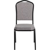 image:imageFlash Furniture HERCULES Series Crown Back Stacking Banquet Chair in Navy Blue Dot Patterned Fabric  Gold Vein FrameGray FabricBlack Frame