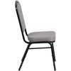 image:imageFlash Furniture HERCULES Series Crown Back Stacking Banquet Chair in Navy Blue Dot Patterned Fabric  Gold Vein FrameGray FabricBlack Frame