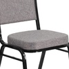 image:imageFlash Furniture HERCULES Series Crown Back Stacking Banquet Chair in Navy Blue Dot Patterned Fabric  Gold Vein FrameGray FabricBlack Frame