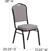 image:imageFlash Furniture HERCULES Series Crown Back Stacking Banquet Chair in Navy Blue Dot Patterned Fabric  Gold Vein FrameGray FabricBlack Frame