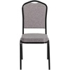 image:imageFlash Furniture HERCULES Series Crown Back Stacking Banquet Chair in Navy Blue Dot Patterned Fabric  Gold Vein FrameGray FabricBlack Frame