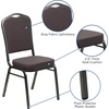 image:imageFlash Furniture HERCULES Series Crown Back Stacking Banquet Chair in Navy Blue Dot Patterned Fabric  Gold Vein FrameGray FabricSilver Vein Frame