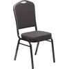 image:imageFlash Furniture HERCULES Series Crown Back Stacking Banquet Chair in Navy Blue Dot Patterned Fabric  Gold Vein FrameGray FabricSilver Vein Frame