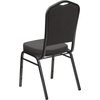 image:imageFlash Furniture HERCULES Series Crown Back Stacking Banquet Chair in Navy Blue Dot Patterned Fabric  Gold Vein FrameGray FabricSilver Vein Frame